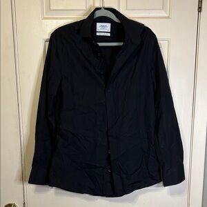 Charles Tyrwhitt Men's Black Casual Button Down Shirt